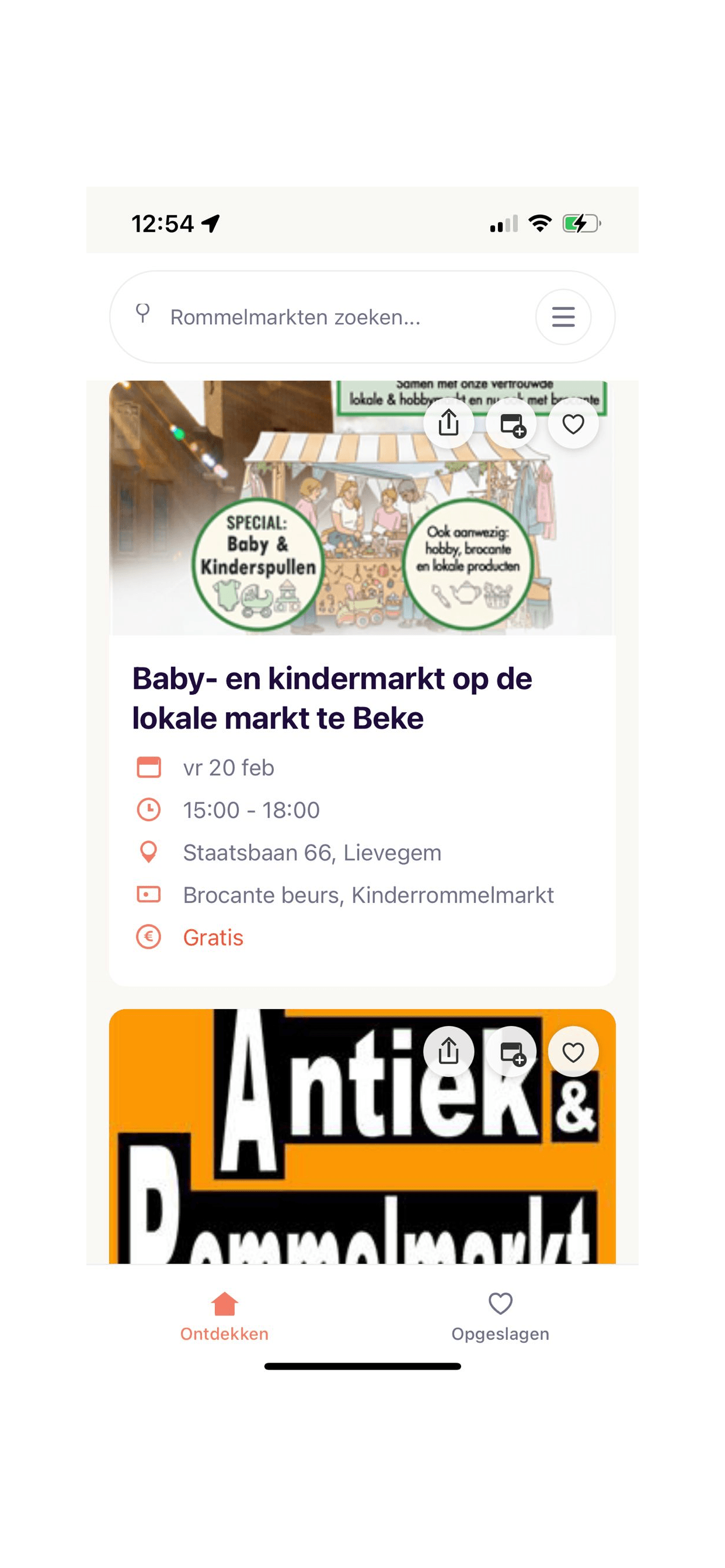 Bazaarzoeker-app: zoek rommelmarkten in je buurt